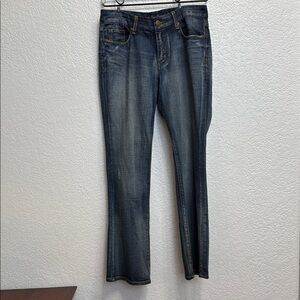 Seven7 Blue Straight Leg Jeans Size 8